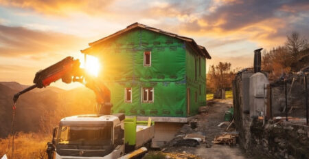 Viviendas industrializadas de Medgón en Lusio